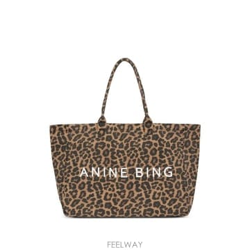26 FW ANINE BING 레오파드 프린트 토트 백 A1311841MTL59 TP459622021