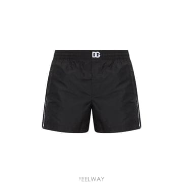 (해외배송) 돌체앤가바나 Dolce Gabbana 로고 패치 스윔 쇼츠 KPIELOWEM4B17TONR64