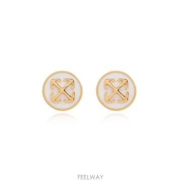 (해외배송) 오프화이트 Off White 로고 장식 귀걸이 OWOD29YC99MET001