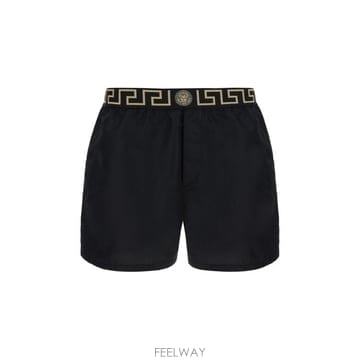 (해외배송) 베르사체 Versace Greca 보더 엘라스틱 웨이스트밴드 수영 반바지 ABU010221A11