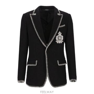 (해외배송) 돌체앤가바나 돌체앤가바나 크레스트 자수 블레이저 G2VI4ZFUZEK
