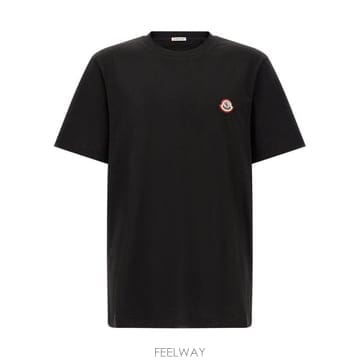 (해외배송) 몽클레어 Moncler 로고 패치 크루넥 티셔츠 L20918C0004589B8Y