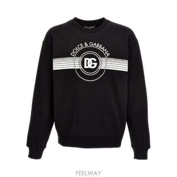 (해외배송) 돌체앤가바나 Dolce Gabbana 로고 프린트 크루넥 스웨트셔츠 G9AHSTG7J6C