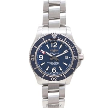 브라이틀링 A17366021B1A1 슈퍼오션II 청판 오토매틱 42mm 스틸 시계kk39537257