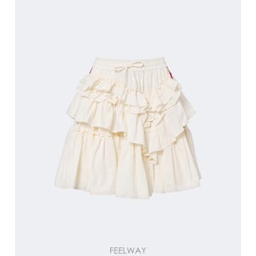 26 FW 아디다스 x Simone Rocha 러플 미니스커트 TP582202276