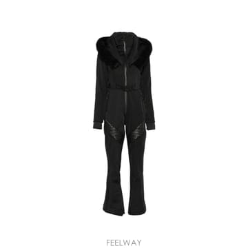 맥케이지 Elle shearling trim ski suit 12331824480520 TP725802514