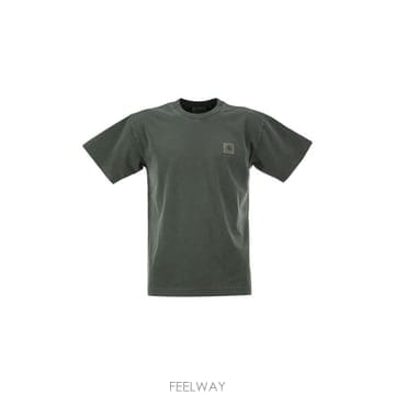 26FW CARHARTT 코튼 T 셔츠 with 로고 I0307803U0GD TP582176110