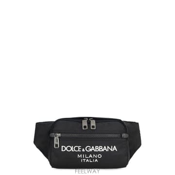 Dolce   Gabbana 로고 엠보싱 지퍼 벨트 백 BM2218AG182 8B956 TP979854908