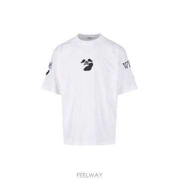 오프 화이트 그래픽 프린트 티셔츠 44MAA120F26J004100 WHITE TP979619506