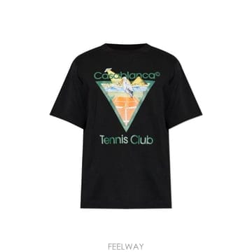 카사블랑카 프린트 크루넥 티셔츠 MPF26JTS001 19 TP979618808