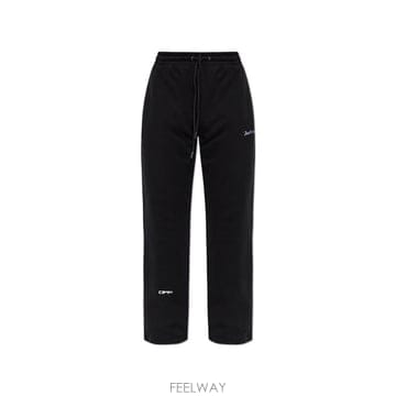 Off White 로고 자수 드로스트링 팬츠 44MCH05AF26F004 001 TP979859537