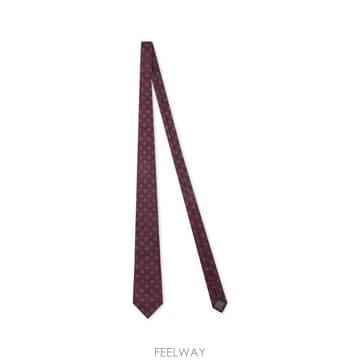 Brunello Cucinelli 기하학적 헤링본 타이 MI8850018 C9677 TP979864912