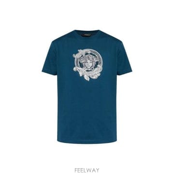Versace Medusa 장식 티셔츠 10139441A16721 1UO60 TP979872001