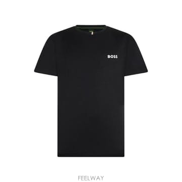 보스 휴고 보스 스트라이프 디테일 반팔 티셔츠 50554543 001 TP979870397