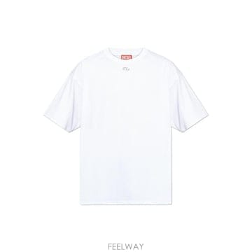 Diesel T Boxt Dco 타원형 D 자수 릴렉스 티셔츠 TBOXTDCOA200490NIAX 100 T