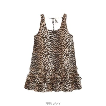 GANNI 26 FW ���� �����ĵ� ����Ʈ ���� �̴� �巹�� A1030760 TP45657774726 FW ���� �����ĵ� ����Ʈ ���� �̴� �巹�� A1030760 T