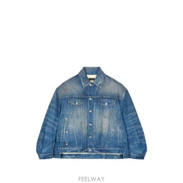 26 FW Haikure 자넷 페이디드 데님 재킷 HEW09118DF206 TP458681052