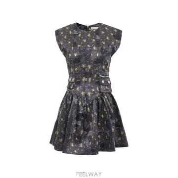 GANNI 26 FW ���� �÷η� ����Ʈ ���� ������ �巹�� A1030481 TP45741346526 FW ���� �÷η� ����Ʈ ���� ������ �巹�� A1030481 T