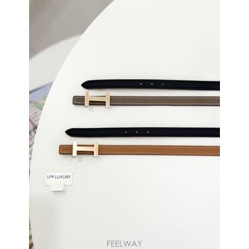 [유엠럭셔리]에르메스 포커스 리버서블 벨트 로즈골드 13mm