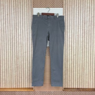 BOSS 휴고보스 36 워싱 그레이 면바지 수입 정품 슬림 실루엣 백형산