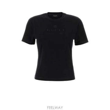 [X45]구찌 A009A5XJH6N 1152 여성 티셔츠 민소매 탑 나시 Black cotton blend
