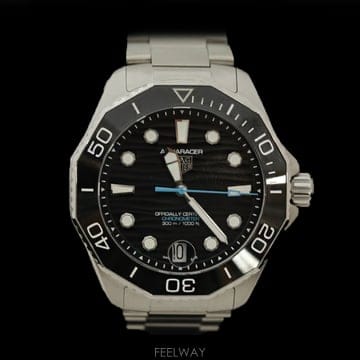 (대전중고명품)태그호이어 WBP5110 아쿠아레이서 프로페셔널 300 데이트 스틸 블랙 42mm