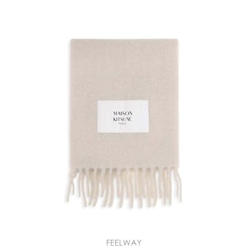 메종키츠네 26FW 패치로고 알파카 울 믹스 공용 머플러 LM06206WA0022 0548