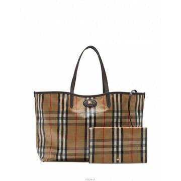 [비엔비명품관] BURBERRY 버버리 여성 미디움 하이랜드 토트백