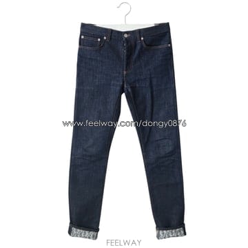 디올 오블리크 데님 팬츠