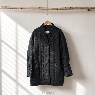 이자벨마랑 에투알(ISABEL MARANT ETOILE) 린넨 혼방 루즈핏 퀼팅 자켓 40사이즈