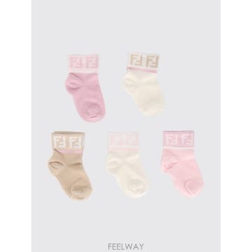 [A6] 펜디 BFN038ASQV 키즈 양말 BFN038ASQV-F1PMK