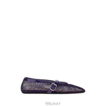26FW 알라이아 피쉬넷 발레 플랫 AA3A029TK007 580 Purple