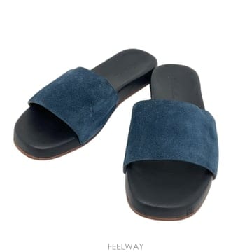 [당일발송] Loro Piana 로로피아나 씨 슬라이드 스웨이드 슬리퍼