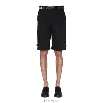 (해외배송) Alexander McQueen Alexander McQueen 스트랩 디테일 쇼츠 671881
