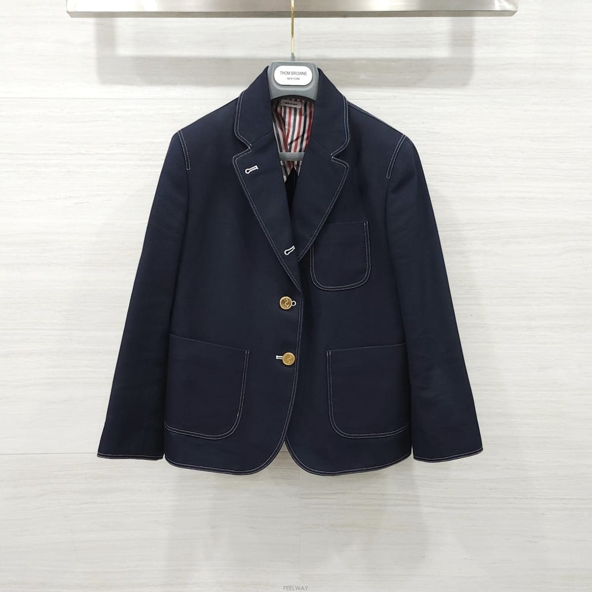 Thom Browne [������] (����ǰ) 40 / ����� ��ư ĵ���� ũ�� ��ġ ���� FBC895H[������] (����ǰ) 40 / ����� ��ư ĵ���� ũ�� ��ġ 