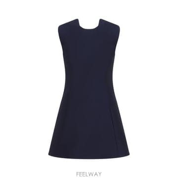 26FW 발렌시아가 A라인 미니 드레스 A00293 TUT22 8065 NAVY