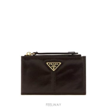 26FW 프라다 레더 카드 홀더 1MC0862CYR F0003 Brown