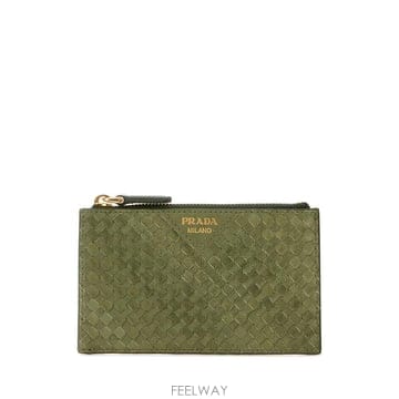 26FW 프라다 레더 카드 홀더 1MC0862BE1 F0229 Green
