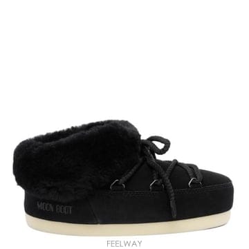 26FW 문부츠 EVX 스웨이드 뮬 1470090 NL02 BLACK