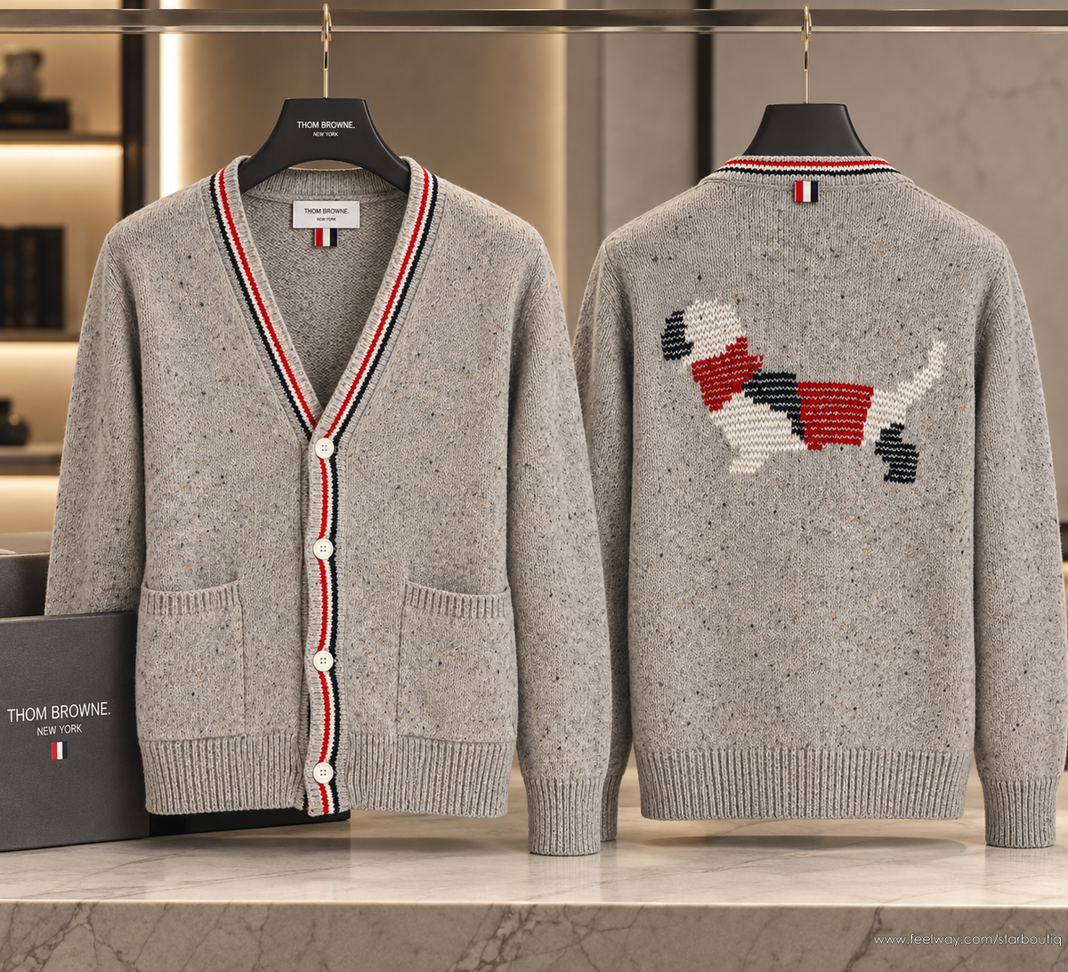 Thom Browne [�������]26���ֽ� ����� ���� ���� ��ġ��ũ ����� ���̺� MKC647A[�������]26���ֽ� ����� ���� ���� ��ġ��ũ ����� 