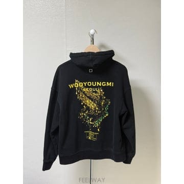 우영미 크라운 백로고 후드티 46사이즈