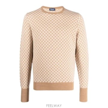 26FW 드루모어 스웨터 D2K103 RB05 BEIGE