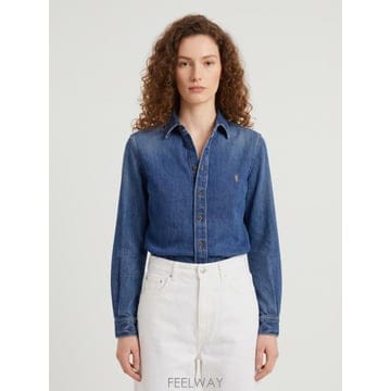 Saint Laurent 26FW ���ζ� ���� 873984 BLUE26FW ���ζ� ���� 873984 BLUE