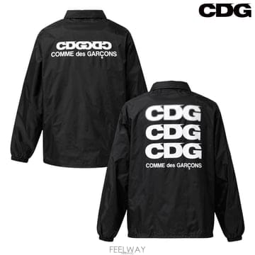 (국내당일출고)CDG 로고 코치 자켓 블랙 SZ-J004-051-1