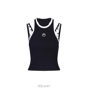 Marine Serre 26FW �������� ���� Ƽ���� WTT040A CJER0125 BK99 BLACK26FW �������� ���� Ƽ���� WTT040A CJER0125 BK99 BLACK