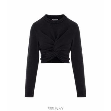 26FW 발렌시아가 스웨터 A0093A T18051000 BLACK