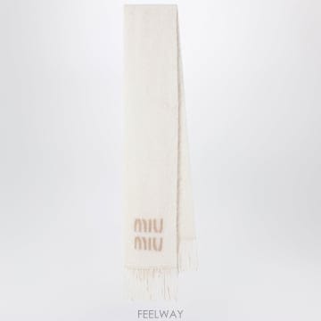 [A1] 미우미우 5FS0622CQD 스카프 머플러 풀라드 여성 5FS0622CQDF0009