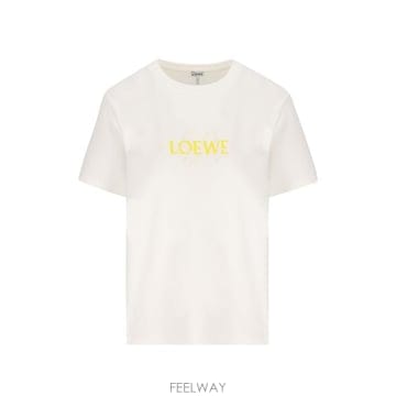 Loewe 26FW �ο��� �ΰ� ��ư ������ Ƽ���� S359Y22 XAV2100 WHITE26FW �ο��� �ΰ� ��ư ������ Ƽ���� S359Y22 XAV2100 WH
