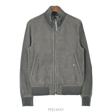 [톰포드] 스웨이드 본디드 레더 범버 자켓 다크 그레이 48