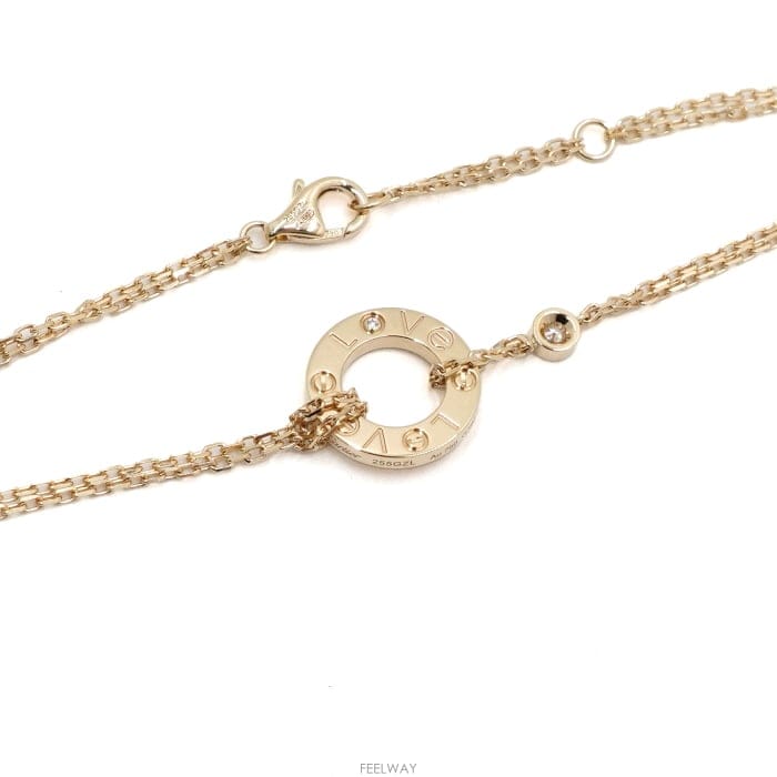 Cartier ��쿡 B60383 18K���ο��� 2P���̾� LOVE �극�̽��� ü�� ���� ����aa68243��쿡 B60383 18K���ο��� 2P���̾� LOVE �극�̽���